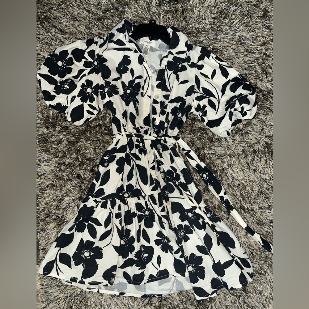 Jessica Simpson Puff Sleeve Mini Dress